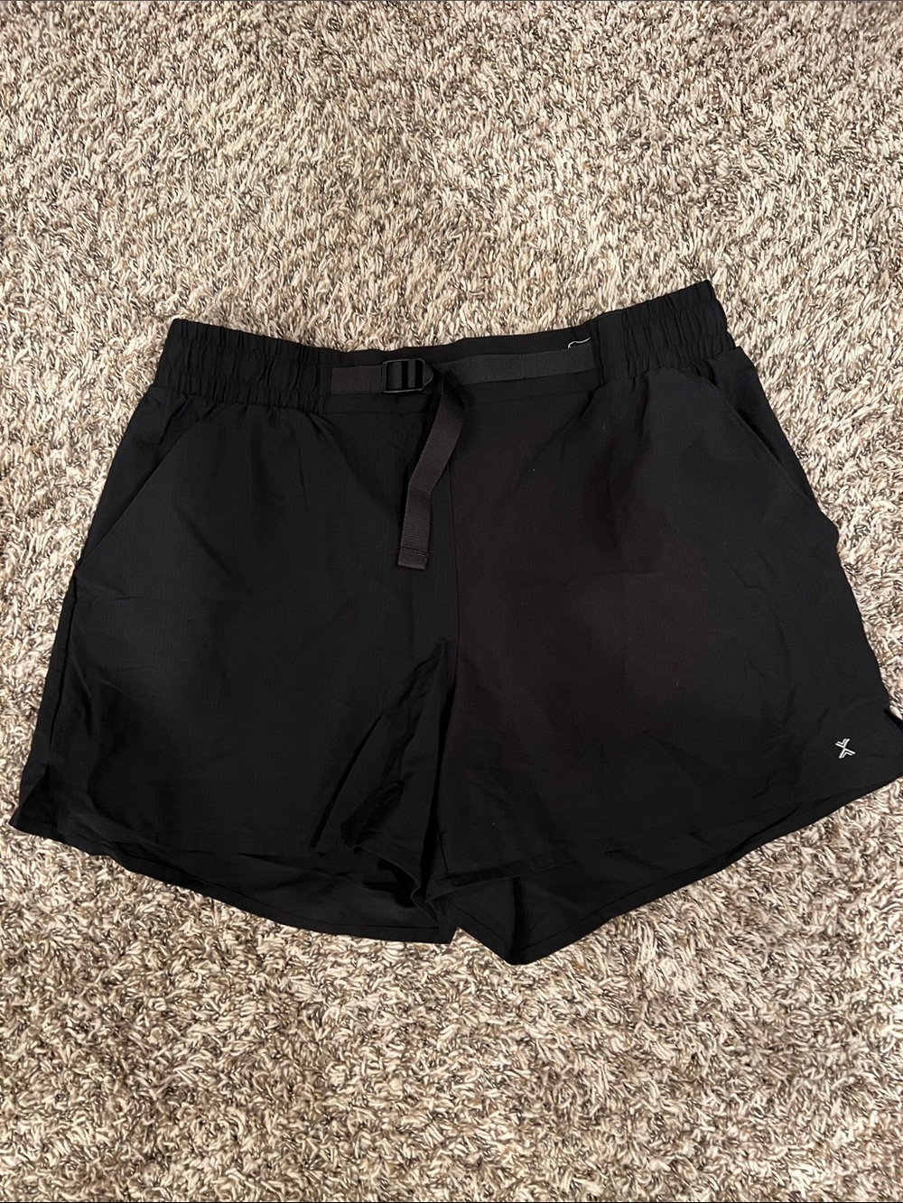 Xersion Black Men's Athletic Shorts with Adjustable Webbing